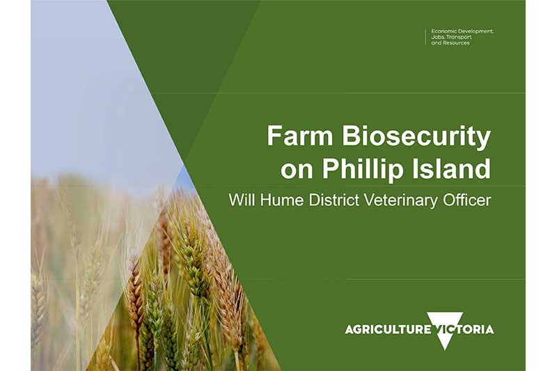 Farm Biosecurity on Phillip Island